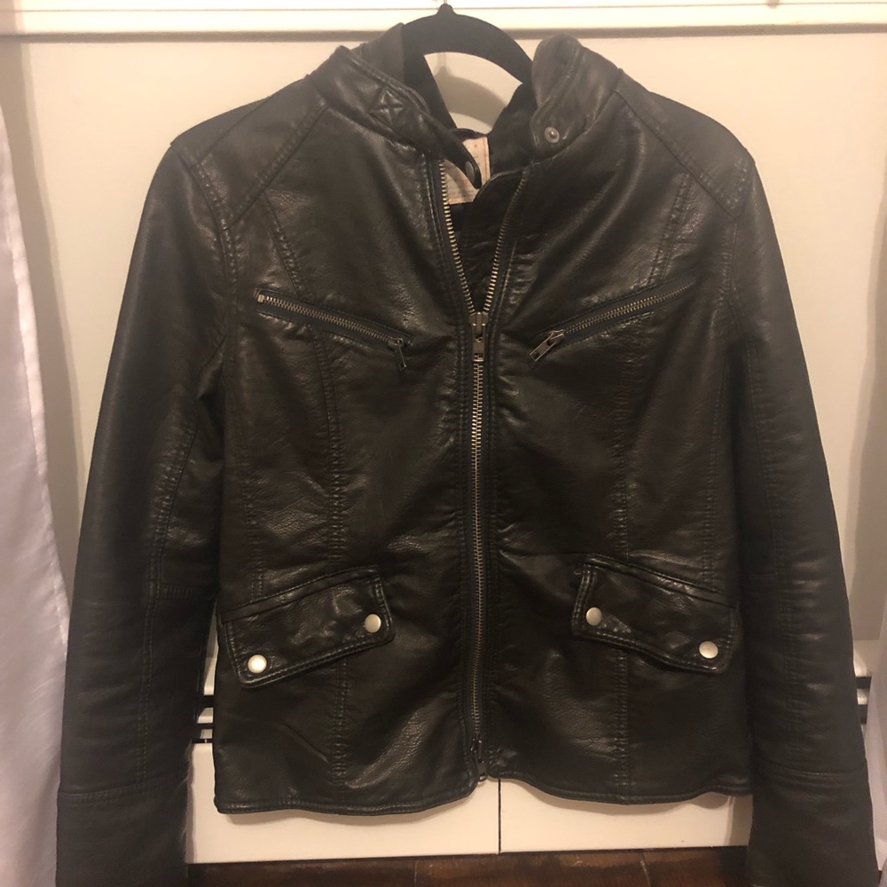 Free People leather jacket
